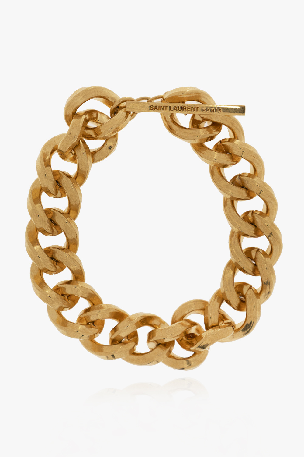 Gold Brass bracelet Saint Laurent - Saint Laurent College chain ...